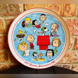 Peanuts 1950-1980 Anniversary Plate Number 5850 of 15000 made.